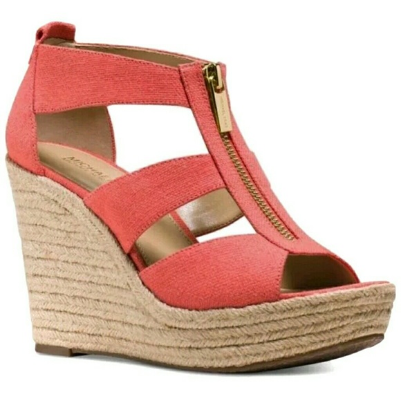 MICHAEL Michael Kors Shoes - MICHAEL KORS Damita platform wedge heels sandals